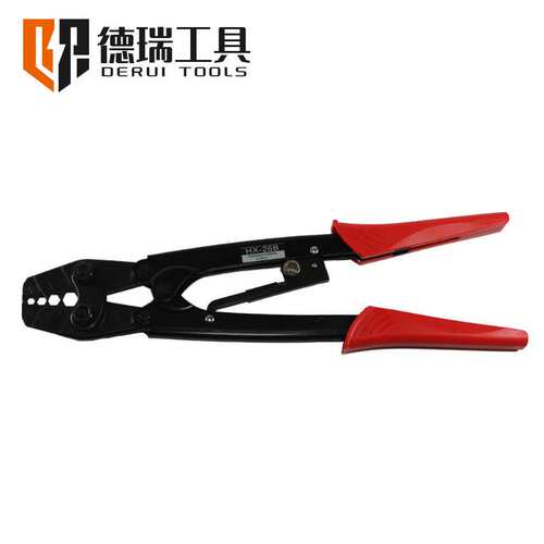 德瑞工具HX-26B棘轮式OT UT SNB RNB裸端子日式六角压线钳6-25mm2