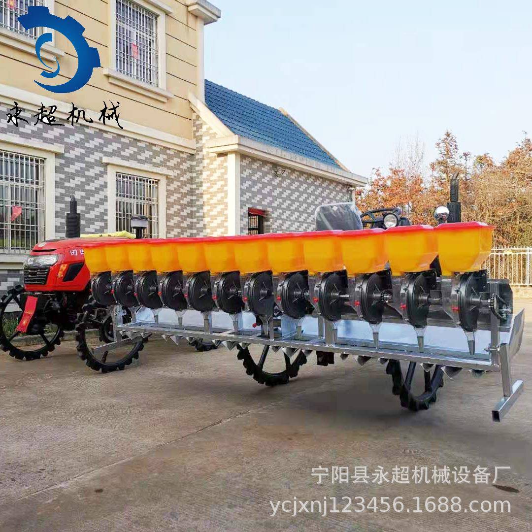 供应江西水稻旱稻播种机侧身施肥独轮多行水田旱稻直播机厂家现货