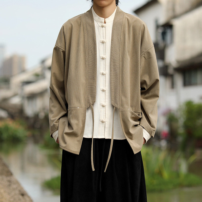 云梦集2025秋冬新款大码男士休闲汉服唐装 亚马逊时尚男装中式道