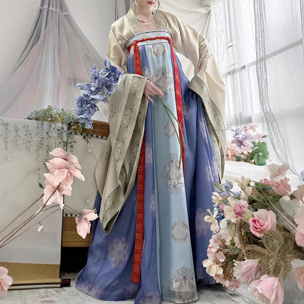 云梦集复刻汉服复原风2025新款唐制齐胸襦裙cos同款日常春夏季仙