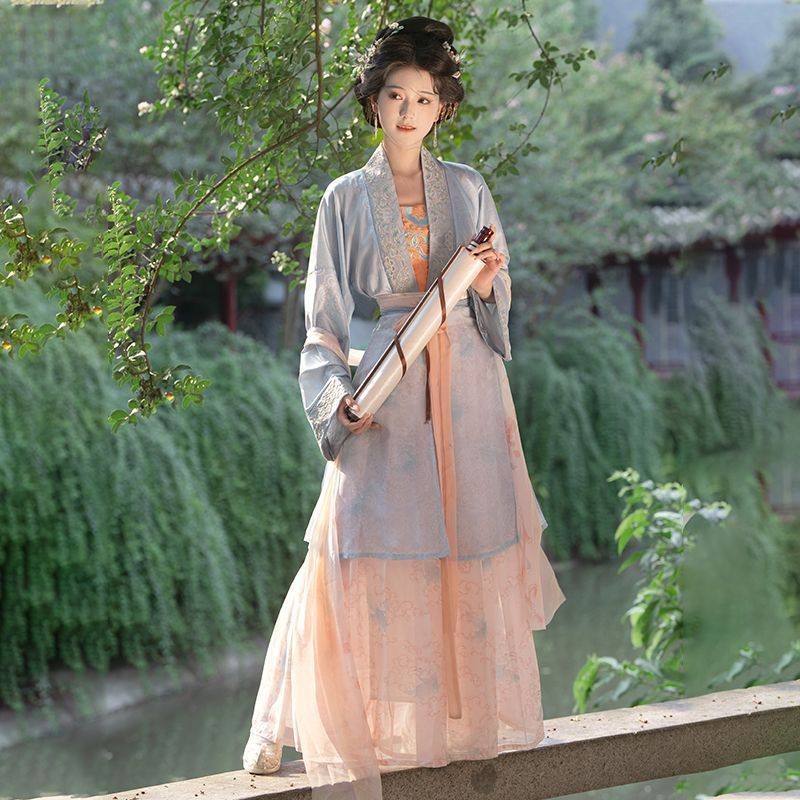云梦集原创绝美宋制汉服2025新款复原仕女图古风套装日常款合围破女装/女士精品汉服半身裙原图主图