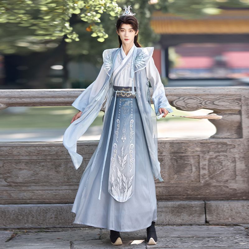 云梦集原创汉服2025新款男女情侣宋制绣花交领披风斗篷日常侠客古
