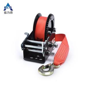 手动绞盘提升机绞盘黑色喷塑底壳2500磅 配织带游艇绞盘 lbs