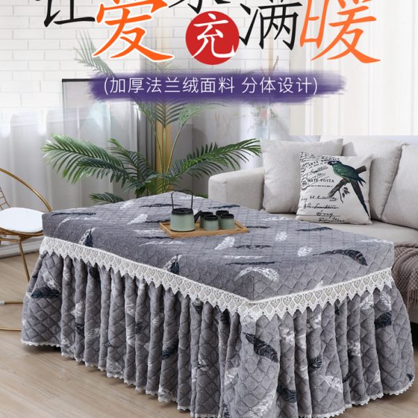 电炉罩套烤火桌子罩长方形烤火罩电烤炉电暖炉烤火炉烤火被桌罩新