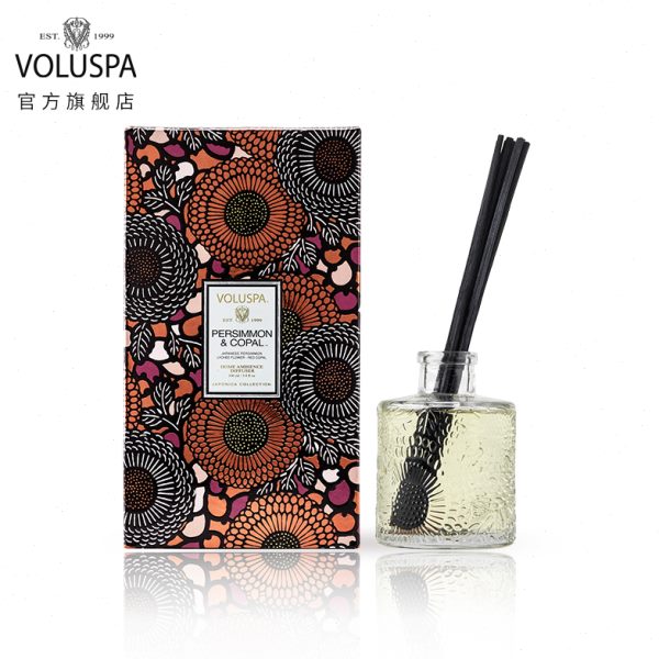 美国VOLUSPA无火香薰精油藤条香氛散香持久家用室内持久 香薰摆件