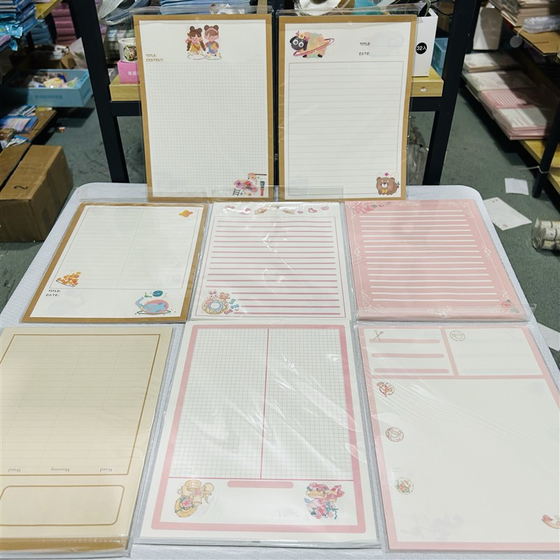 9本B5拍纸本手帐拍拍本30张/本 100g本白纸A4拍纸本大号便签本