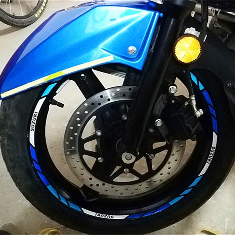 GSX250R轮毂贴改装防水反光轮圈贴花GW250英文字母贴纸轮胎反光圈