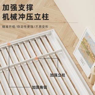 饰网家用地暖分水器暖气片遮挡罩格栅 奶油风铝合金百叶窗暖气罩装