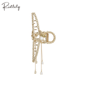 Riotlily 艾特里里双生之蝶抓夹蝴蝶珍珠流苏送女友礼物新年礼物