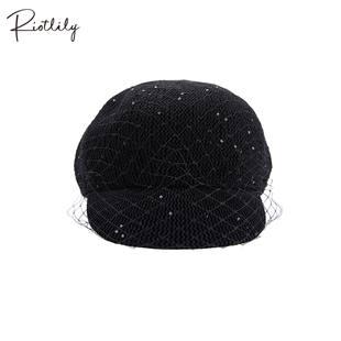 Riotlily/艾特里里浮光纱影系列帽子报童帽送女友2026送女友礼物