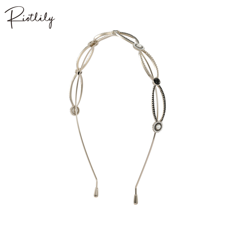 Riotlily艾特里里舞蹈装扮系列合金锆石发箍送女友礼物中秋礼物