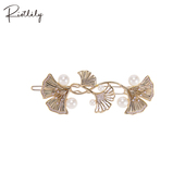 Riotlily 艾特里里银杏叶系列侧夹原创设计送女友礼物新年礼物