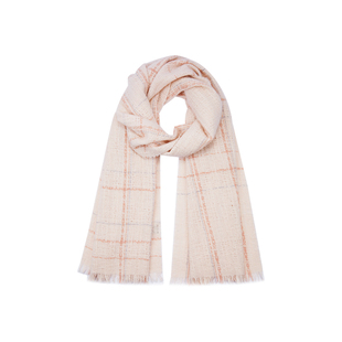 Riotlily艾特里里浅粉格纹保暖围巾女韩系百搭休闲送女友新年礼物