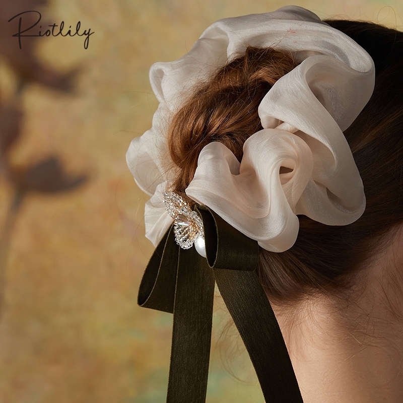 【新品试用】Riotlily/艾特里里湖光莫奈发饰立体花瓣高颅顶发圈