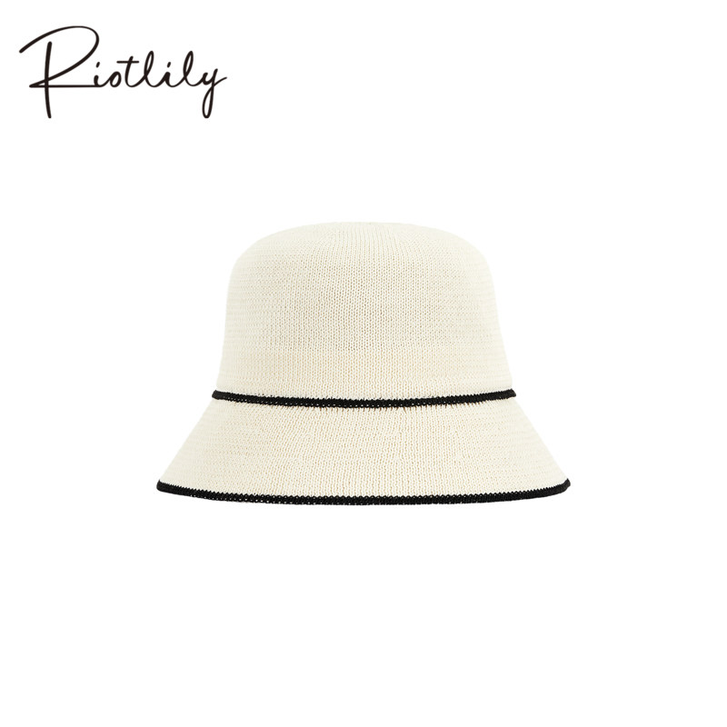 Riotlily/艾特里里黑白致简法式风黑白优雅春季渔夫帽新年礼物,服饰配件/皮带/帽子/围巾,帽子,淘宝优惠券,粉丝福利购,淘宝优惠卷