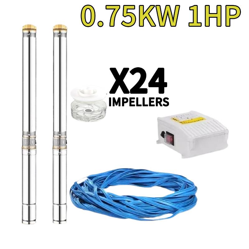 跨境供3用寸4寸外置控制器ELZ高泵扬程深井50HZ60HZ专家小型潜水