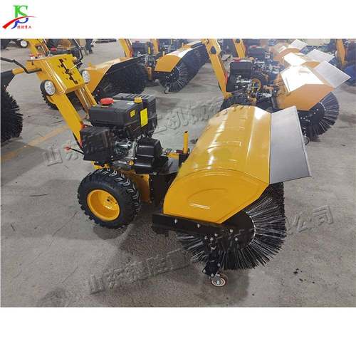 小区家用业面雪大棚清雪机物 小型521手推式除雪机 路汽油滚刷扫