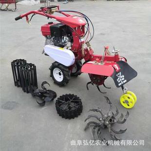 管 大率蓝柴油筑自走式 小型田园梗开沟功机BOR 甘蔗莓种植培土机