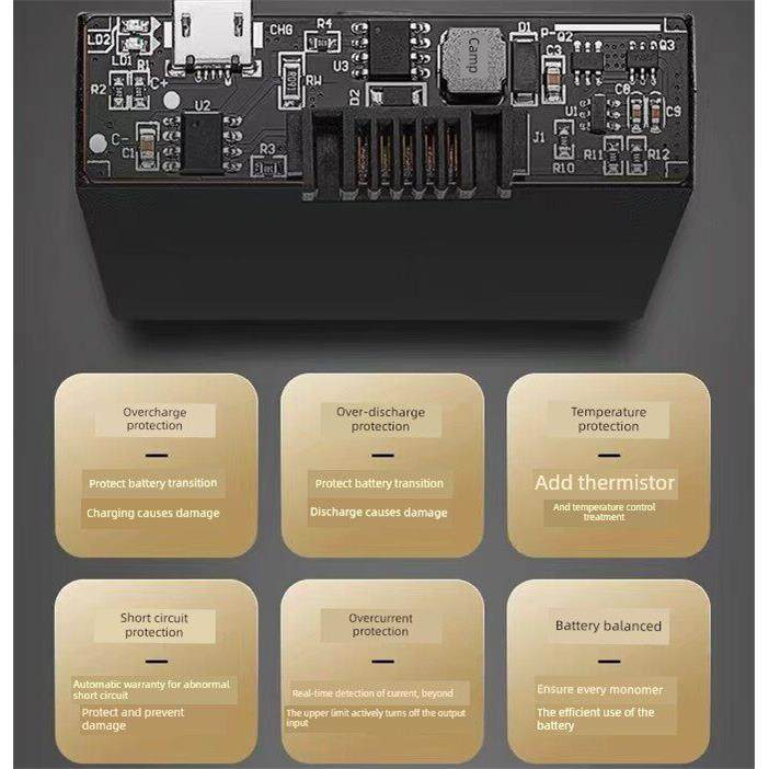 安居邦指纹锁电池专用智能门锁密码锁电子锁锂电池充电器配件