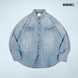 MADNESS VTG CHAMBRAY BUTTONS SHIRT复古牛仔布纽扣衬衫26AW