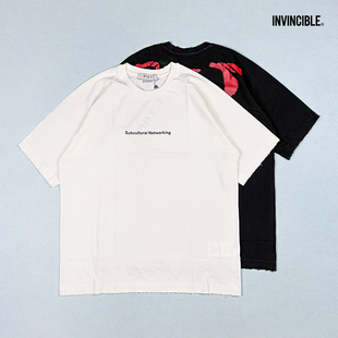PIET Sub-cultural Networking Raglan 亚文化宽松字母T恤26SS
