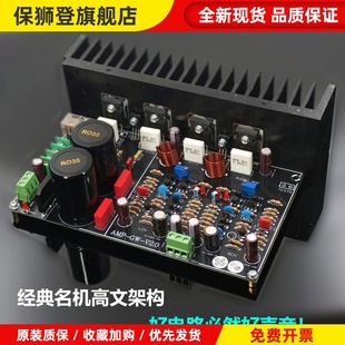 仿瑞典HIFI名机高文电路功放 功放板 套件 场效应管输入输出