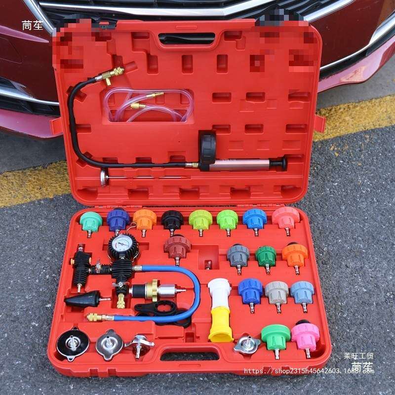 漏检工具更换器汽车水箱加注防冻工具真空冷却液试漏测仪打压打压