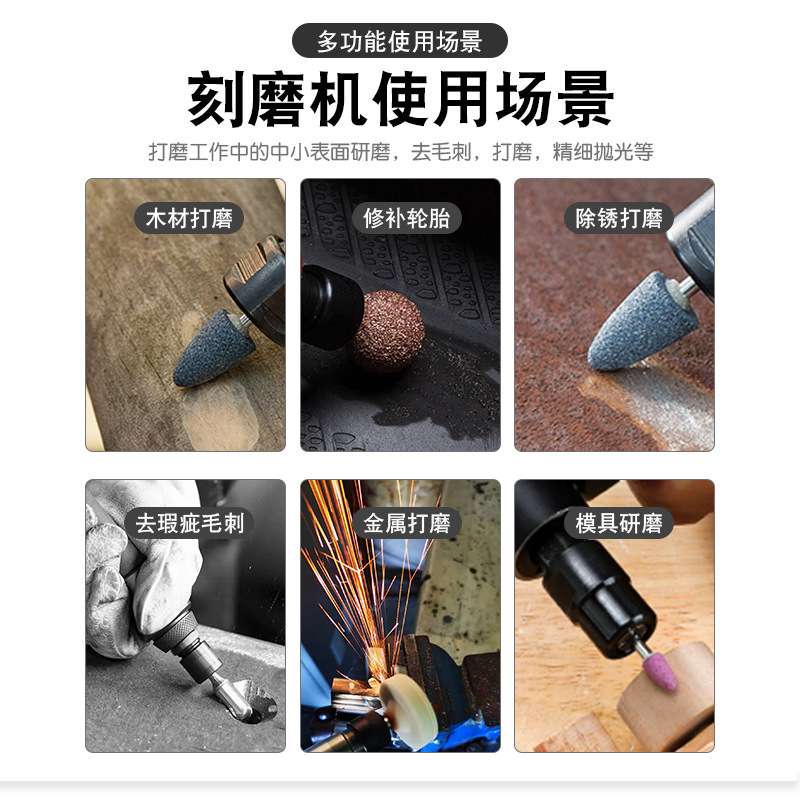 气动刻磨机风磨气磨风动轮胎补胎打磨研磨机砂轮抛光机去毛刺工具