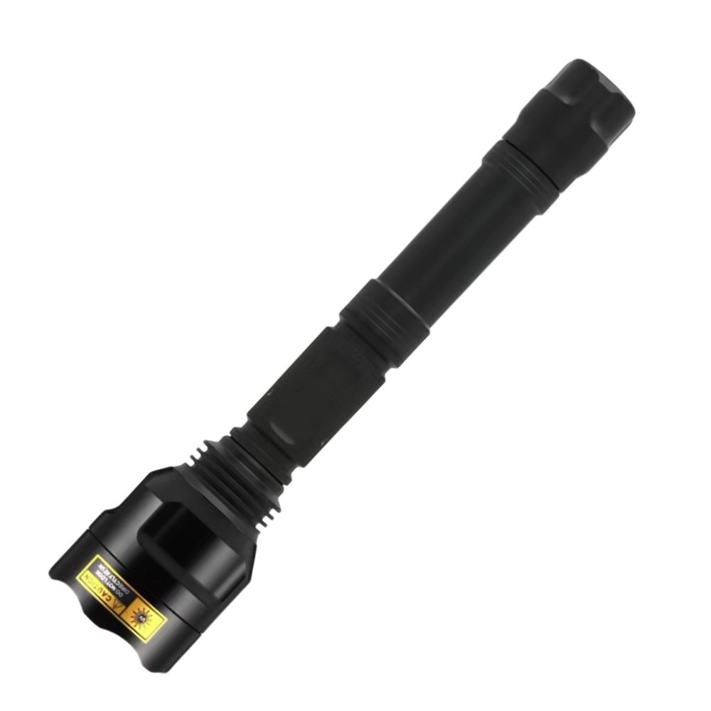 C8长款手电UV固化验钞猫癣检测黑镜紫光UV电筒365nm使用两节18650