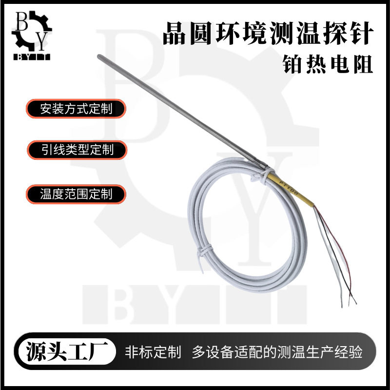 晶圆环境测温探针管式热电阻晶圆厂设备环境高精度测温