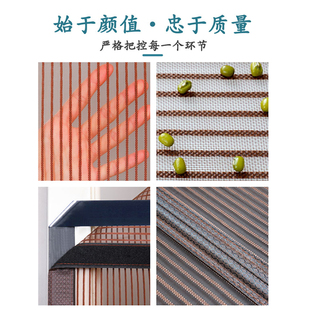 蚊帐磁性纱窗帘家用纱门静音免打孔 侧开金刚网魔术贴防蚊门帘夏季