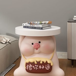 大型猪落地摆件客厅电视柜茶几沙发边几床头家居饰品乔迁新居礼品