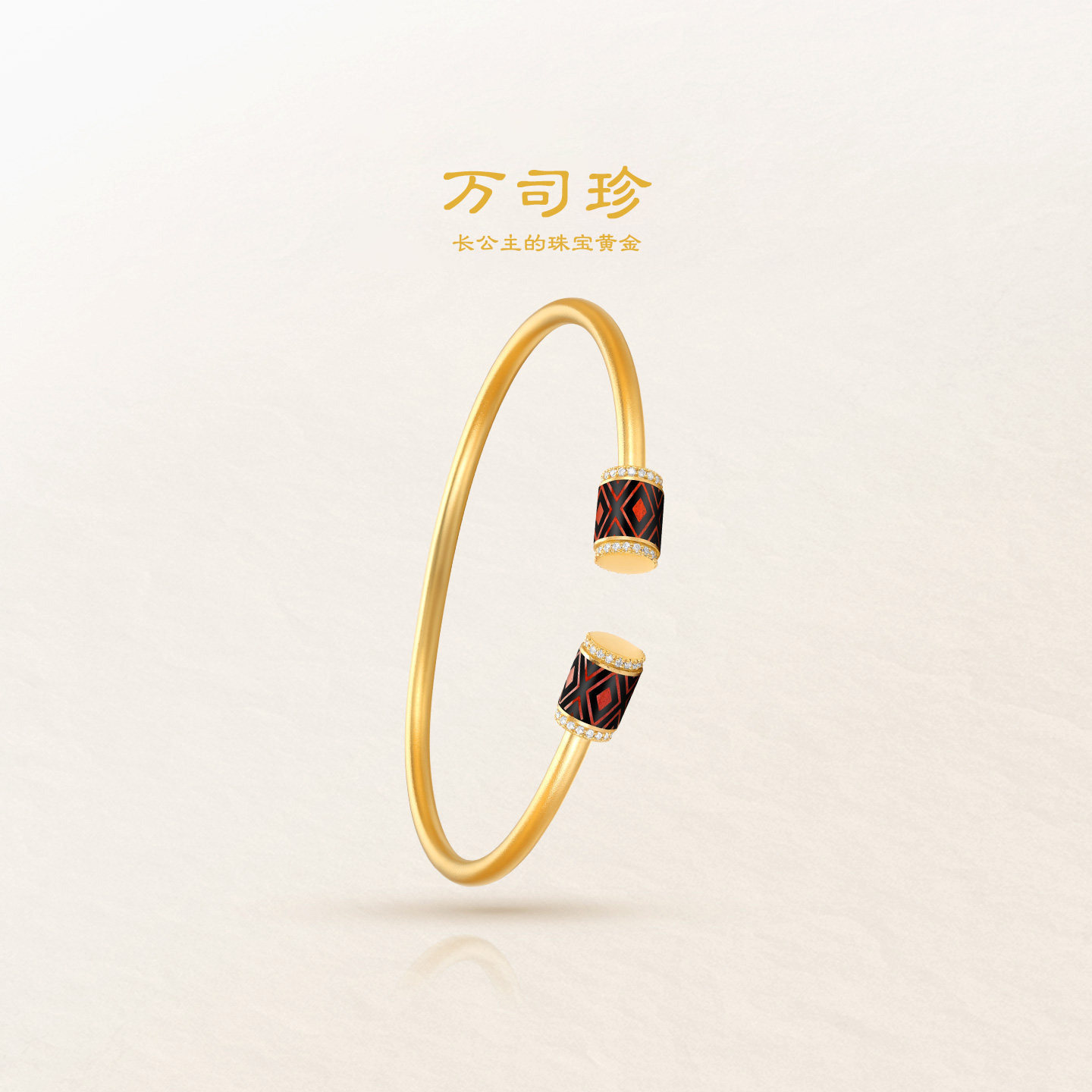 万司珍手工古法黄金 万事真菱开口手镯 足金手镯镶钻纯金礼物,黄金,定价黄金手镯,淘宝优惠券,粉丝福利购,淘宝优惠卷