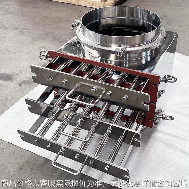 定制CBS型抽屉式磁性过滤器 永磁干粉磁棒除铁器 粉料铁屑过滤器