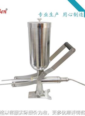 六本 5L手动奶油充填机注心灌馅果酱注充