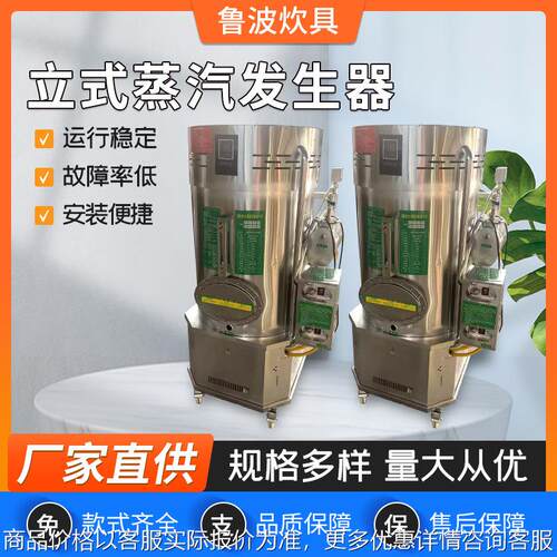 燃气蒸汽发生器立式圆柱形蒸汽机馒头房用蒸柜电加热即热式
