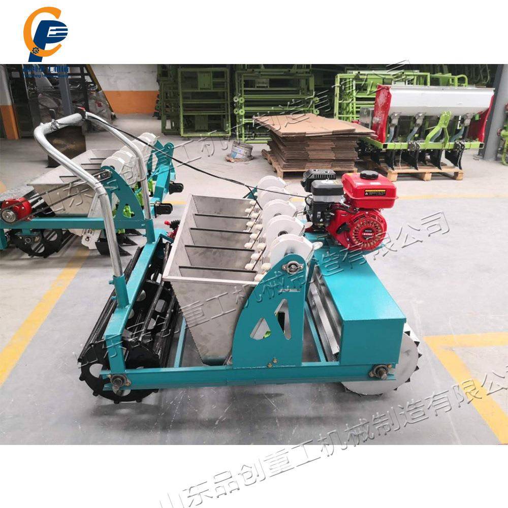 人力手推式大蒜播种机家用小型种蒜机锥形螺旋导种管播种机