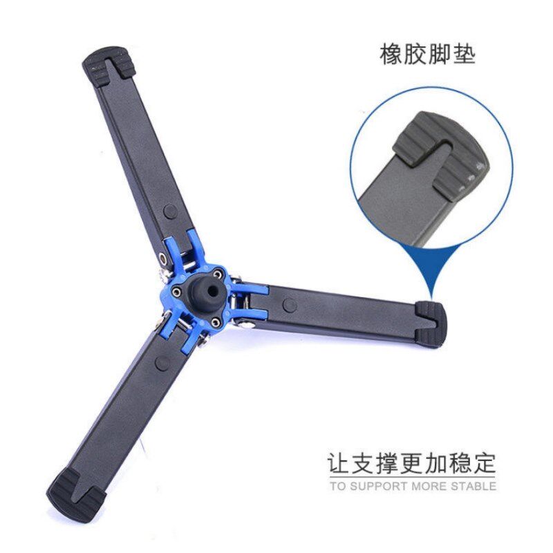 百诺 独脚架底座支撑脚 脚万向支架铝合金地面支撑座独角架摄影摄
