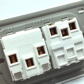 型两单控五墙壁暗装 插板电灯关按扭