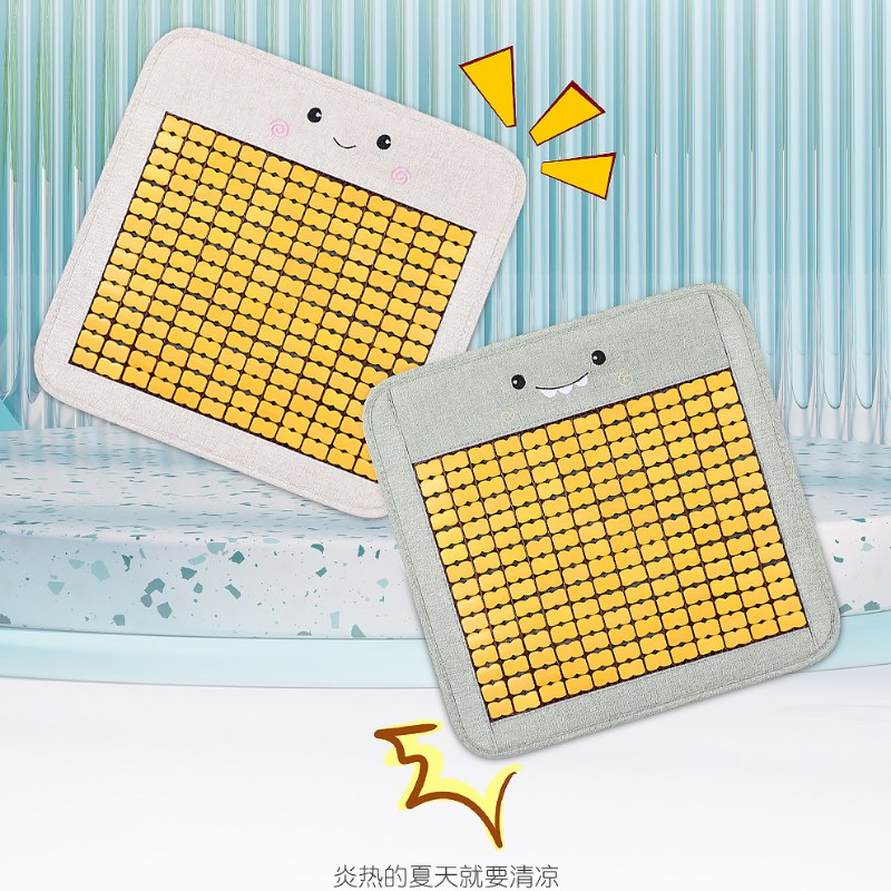 竹片汽坐垫单片竹垫座椅垫子夏季通用冰丝凉垫后凉席座垫