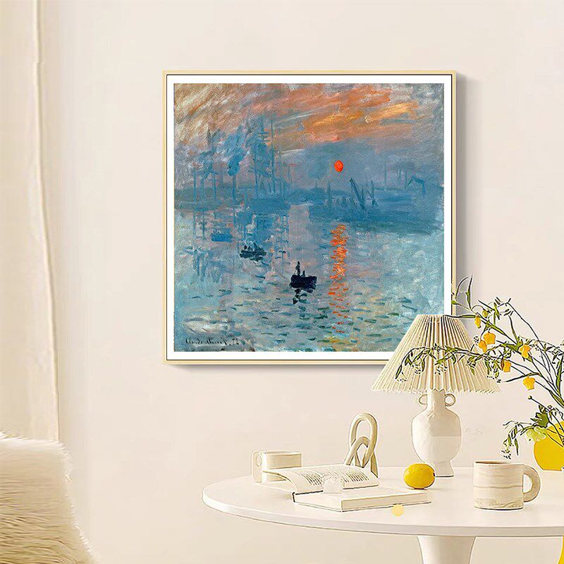 莫奈数字油画填充填色卧室手工油彩画级感丙烯画画