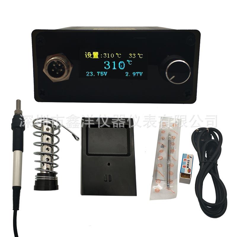 数显0.96寸T12焊台T12烙铁T12白菜白光焊台 0.96亚克力英文版