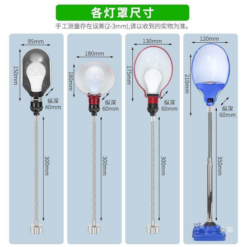 机床工作灯220v数控冲床铣床工业灯罩式车床灯强磁吸铁工作照明灯