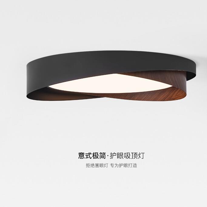 意式极简卧室吸顶灯全光谱餐厅灯现代简约圆形主卧灯房间灯具