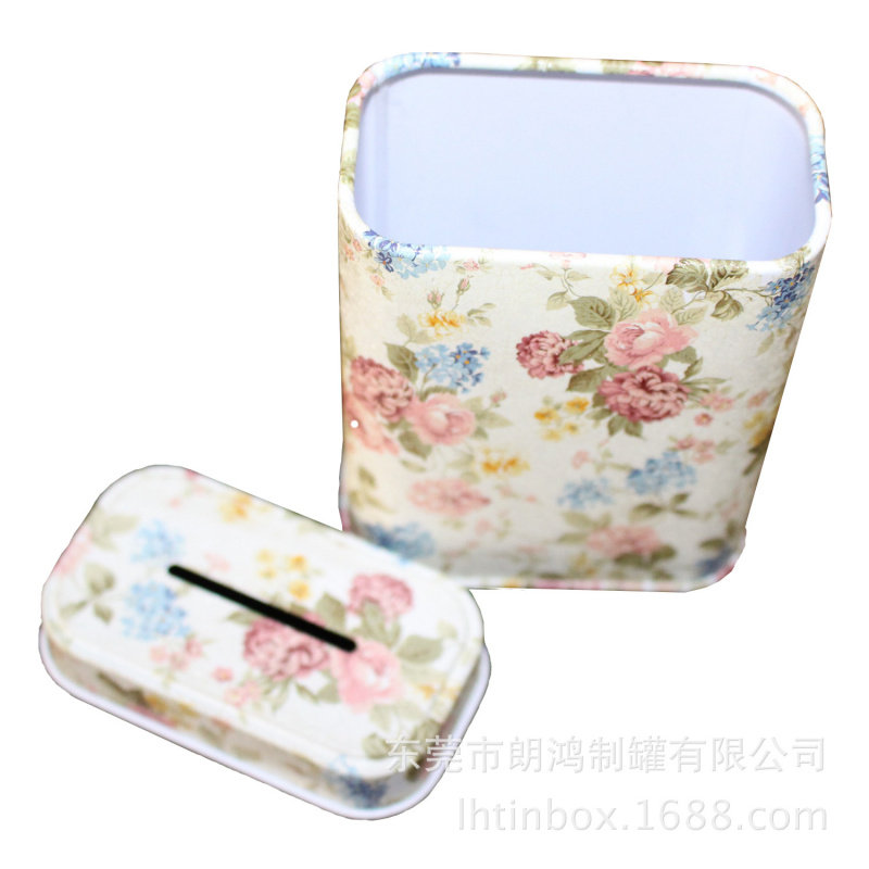 供应精美小礼品儿童存钱罐马口铁促销品铁盒小型储物罐玩具盒