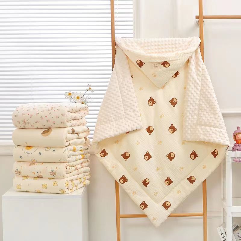 抱被婴儿邹布加棉婴幼儿裹被秋冬