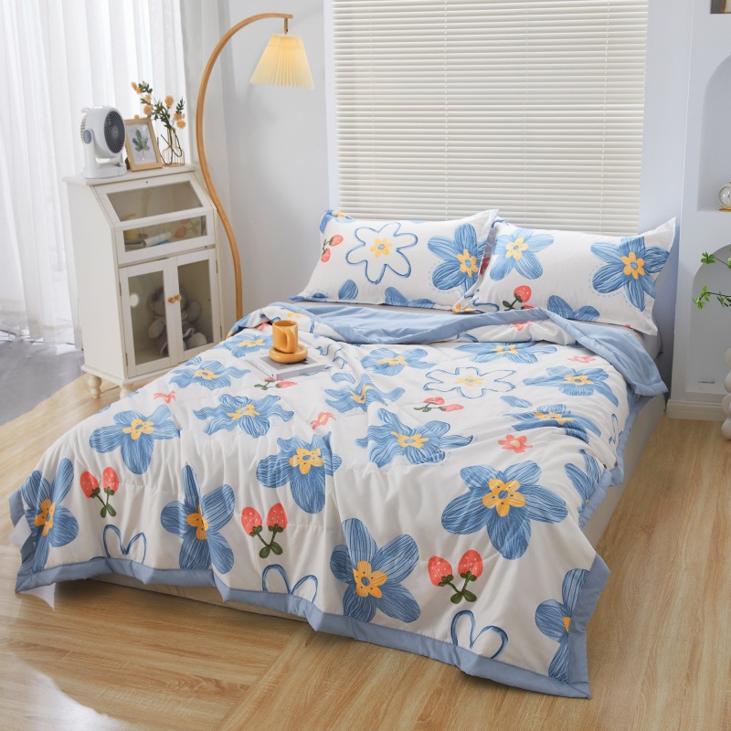 夏被空调被水洗棉夏凉被公司会销