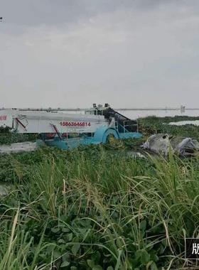 湖北小型水草KDGC-100割机水葫芦船清理船  水收下割草设备 水陆