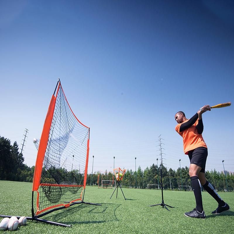 可定制 棒球练外习网 5尺带目标框打击 练习网户运 球类配动套