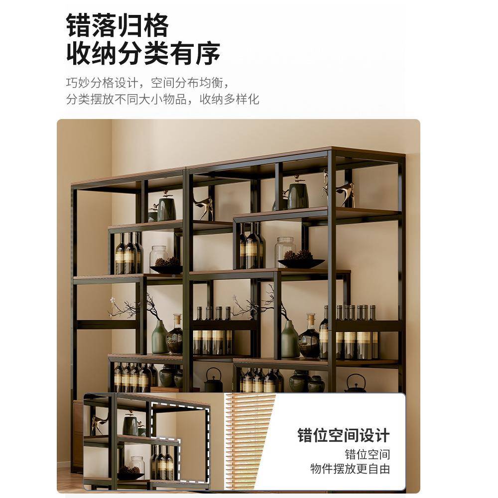 新中式展酒示烟柜陈列架博美容院产品货架货柜礼品奖SJ017906杯茶